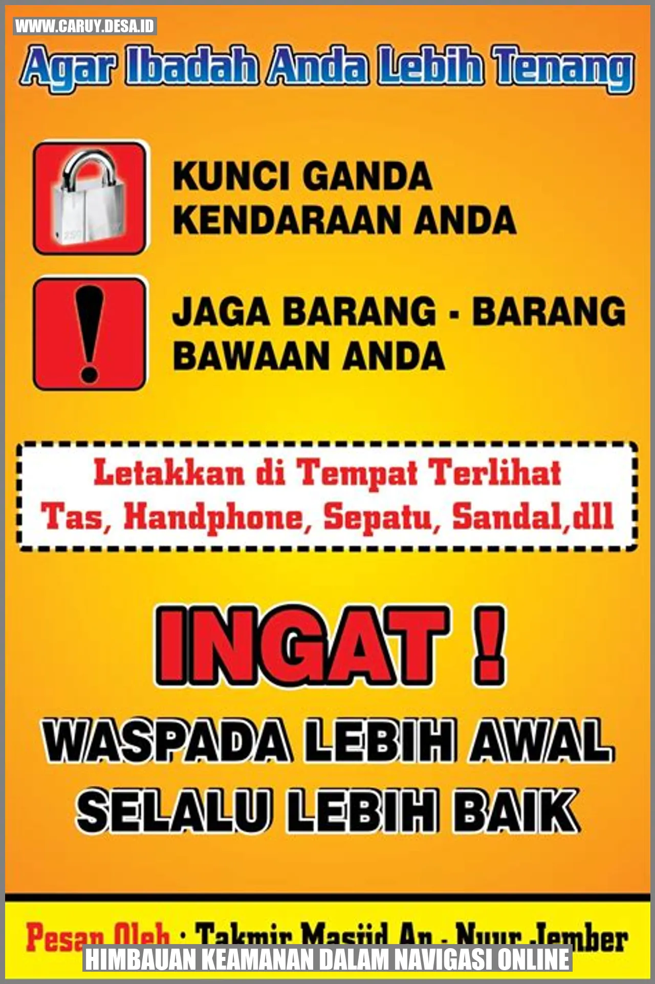 Ilustrasi tentang keamanan dalam navigasi online