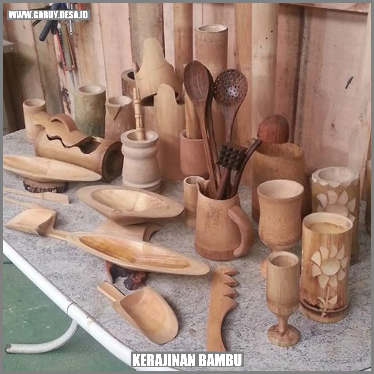 Kerajinan Tangan dari Bambu