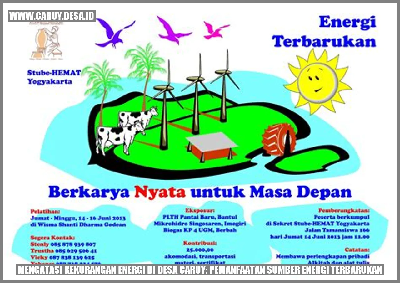 Mengatasi Kekurangan Energi di Desa Caruy