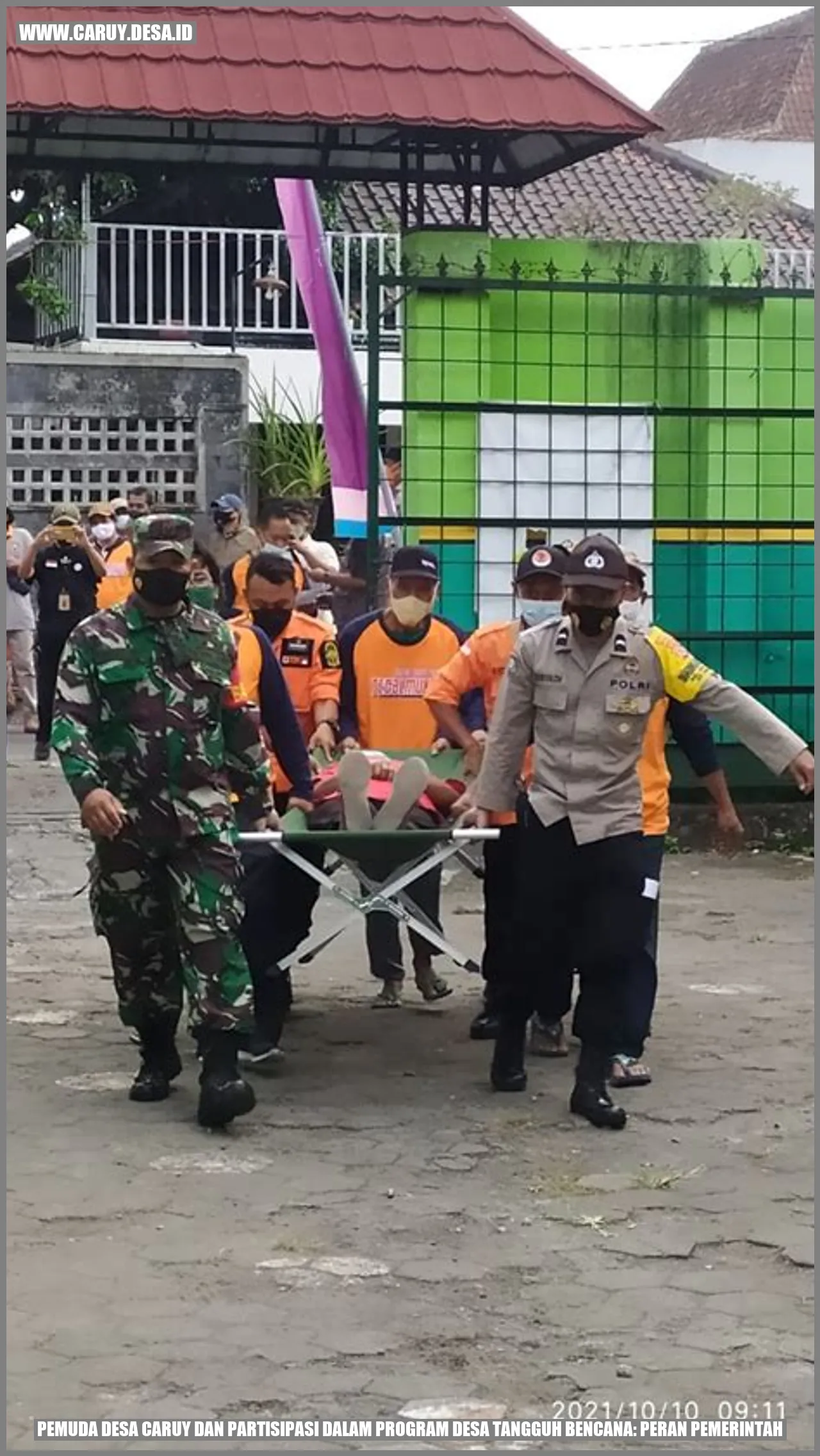 Gambar Pemuda Desa Caruy dan Program Desa Tangguh Bencana
