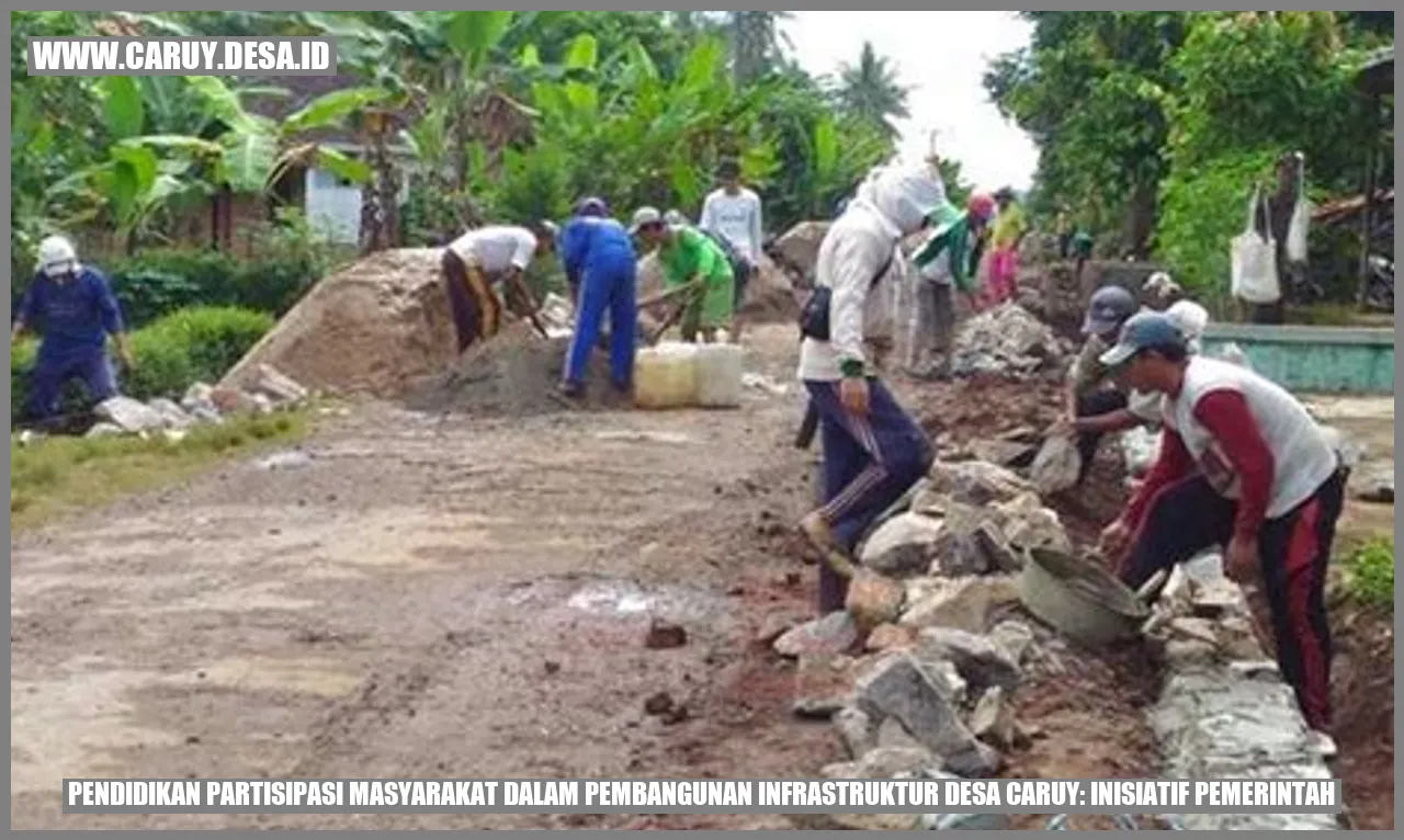 Pendidikan Partisipasi Masyarakat dalam Pembangunan Infrastruktur Desa caruy: Inisiatif Pemerintah