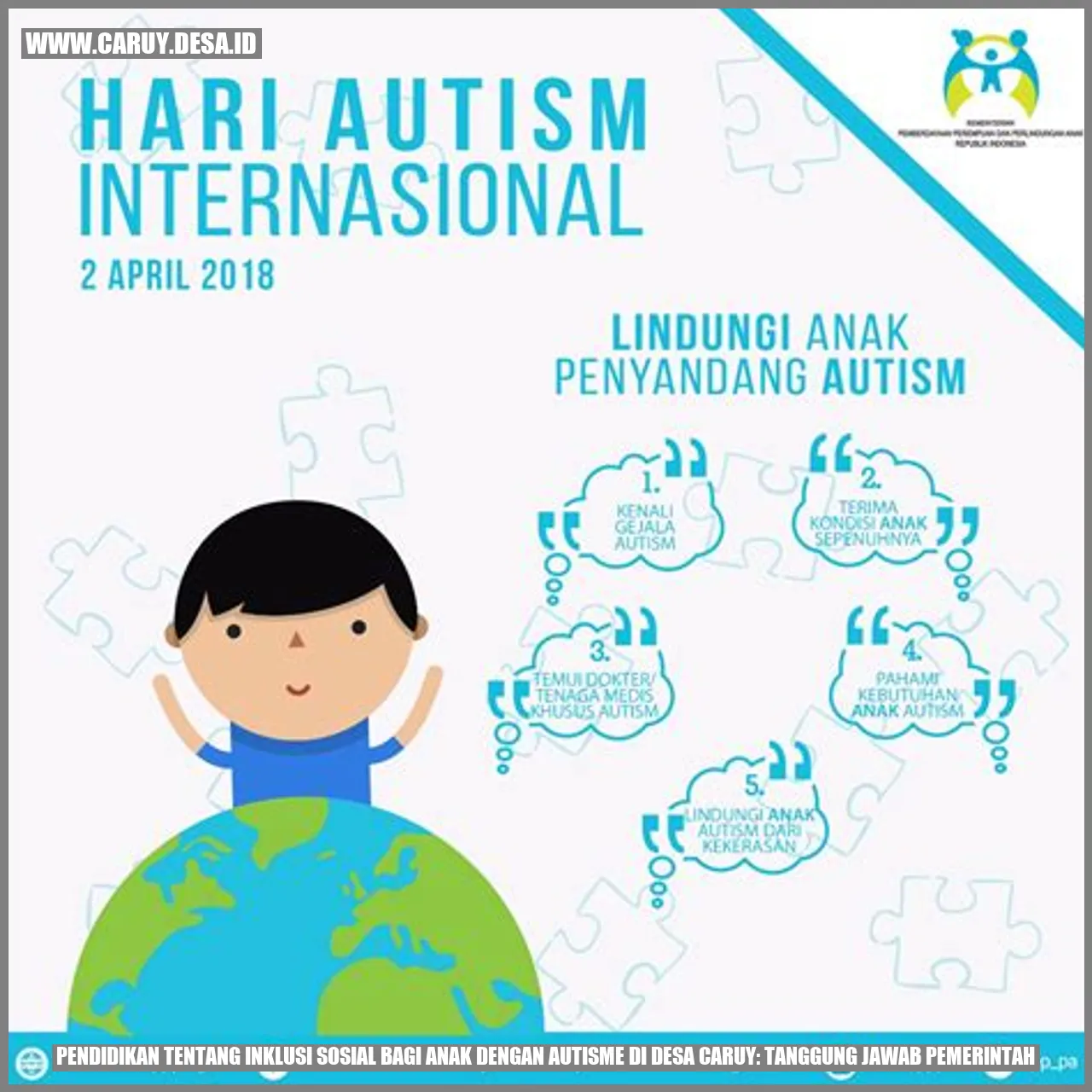 Pendidikan tentang Inklusi Sosial bagi Anak dengan Autisme di Desa Caruy: Tanggung Jawab Pemerintah