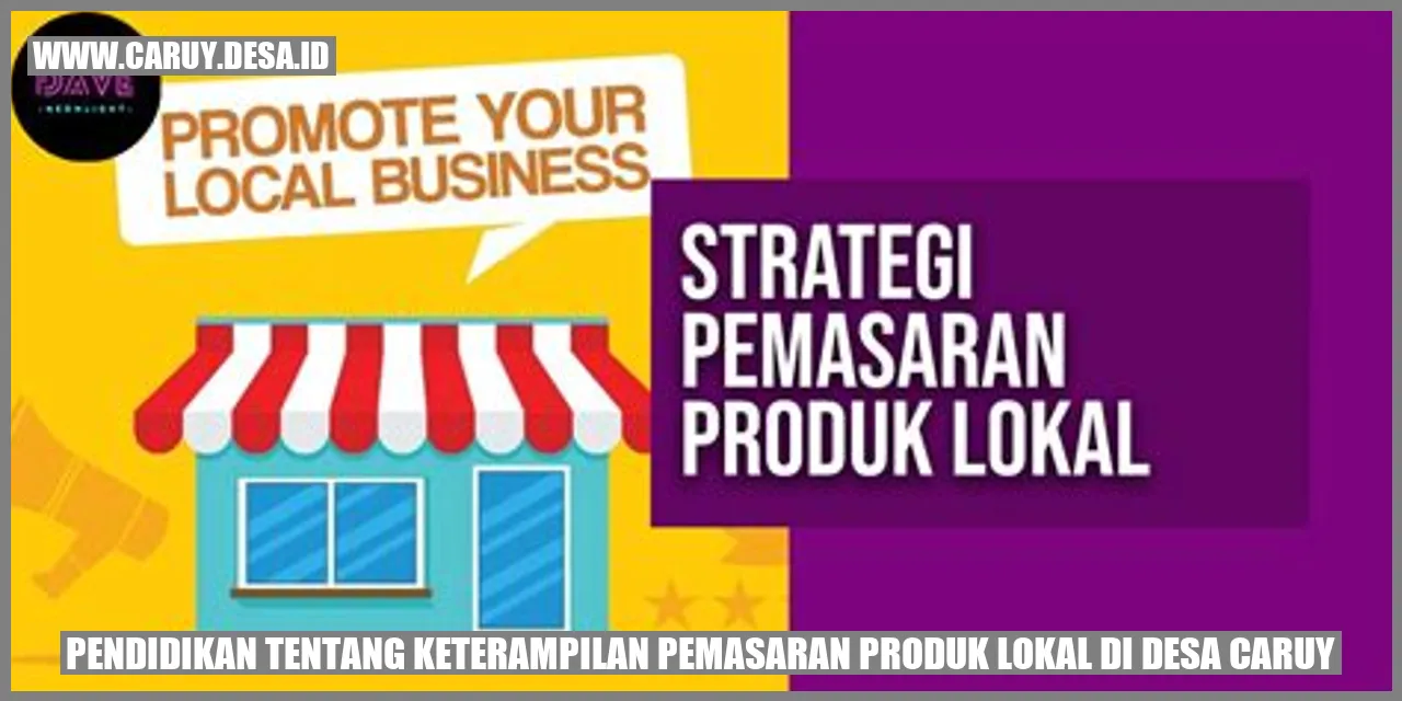 Produk lokal di Desa Caruy