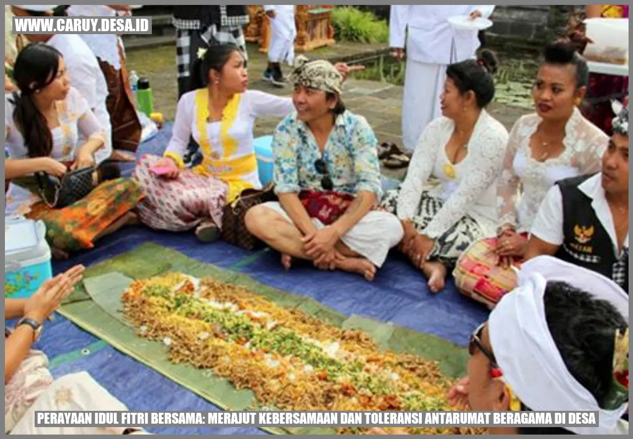 perayaan idul fitri bersama